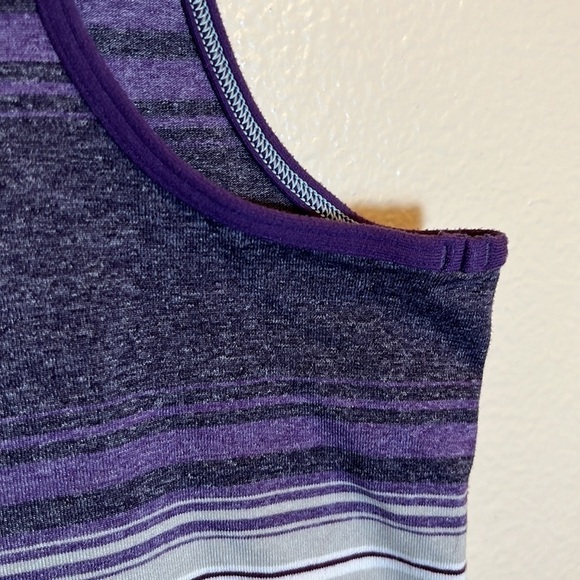 Lululemon Athletica Purple Stripe Tank Top - Picture 10 of 11